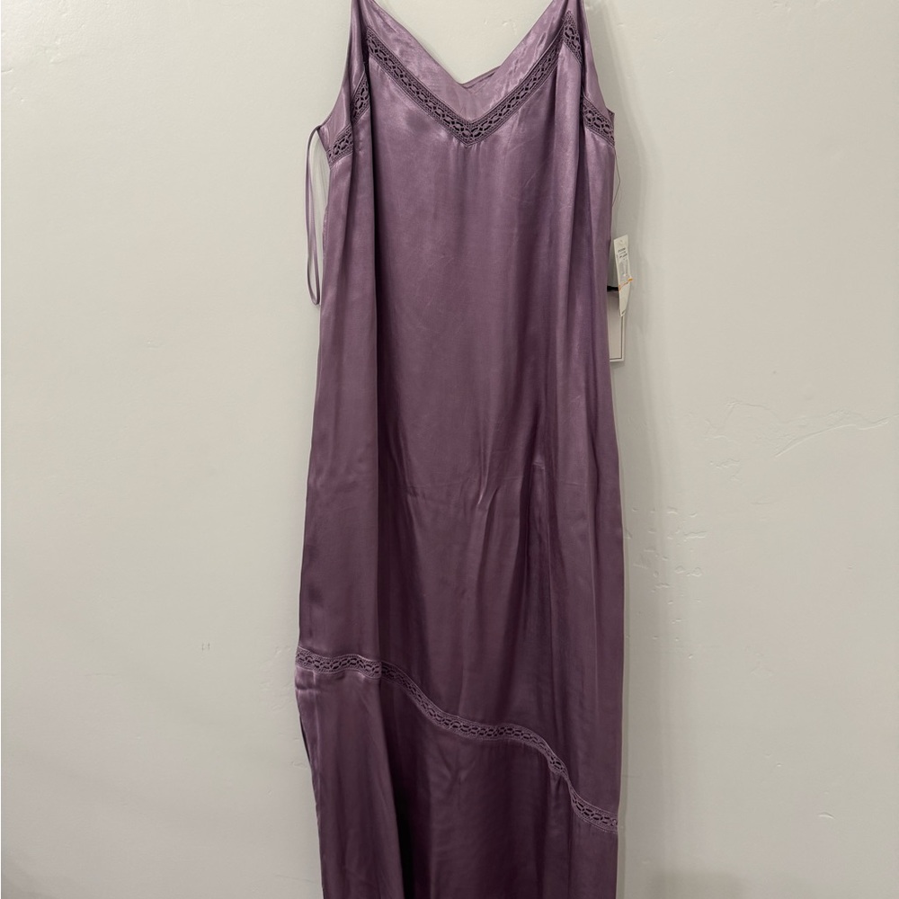 New 1. State Silky Asymmetrical Midi Dress